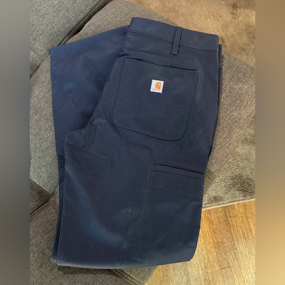 Carhartt Women’s Navy Work Pants, side pocket, NWT